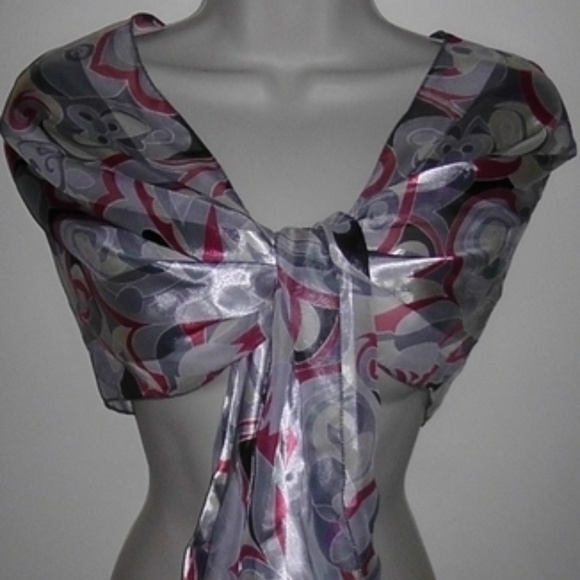 Vintage beautiful silky scarf/wrap/coverup